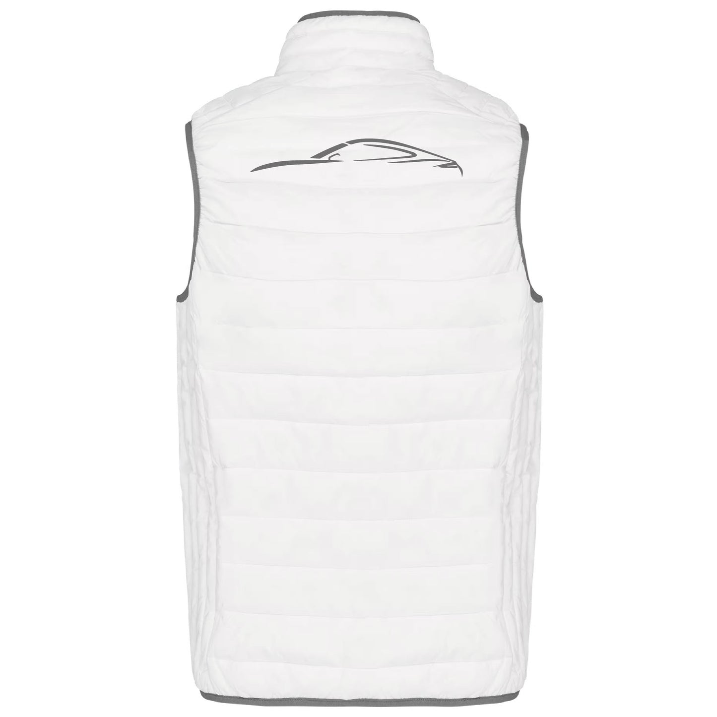 Gilet Doudoune légère - Unisex - Porsche Club (Broderie K6113-Blanc)