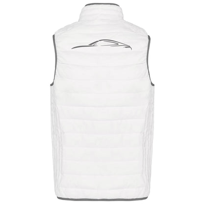 Gilet Doudoune légère - Unisex - Porsche Club (Broderie K6113-Blanc)