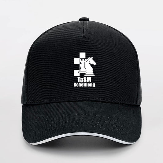 Casquette à 5 panneaux -Unisexe- TaSM Schëffleng (B15C noir/blanc)