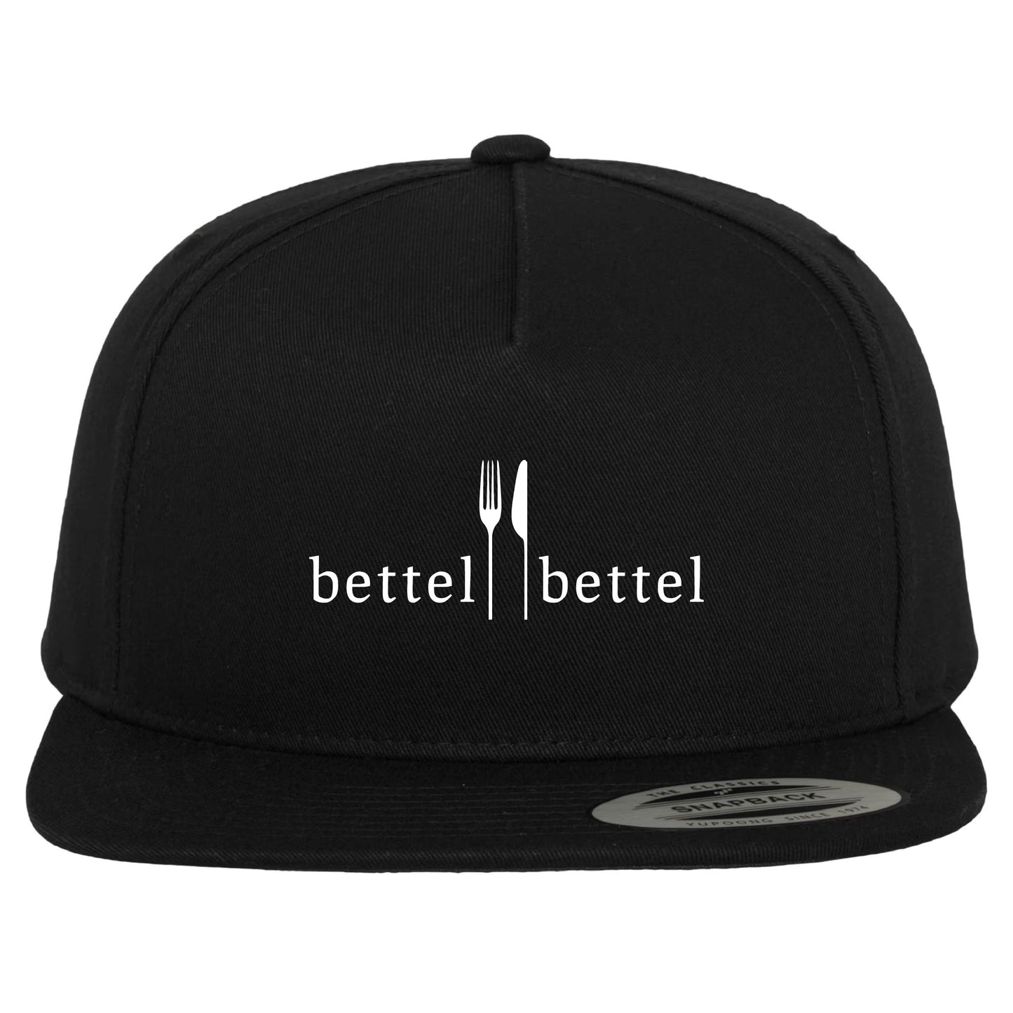 Casquette Classic 5 Panel Snapback - FL6007 noir - Broderie