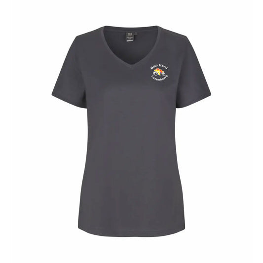 PRO Wear CARE T-Shirt COL V - Moto Travel - Femmes (ID0373 Broderie)