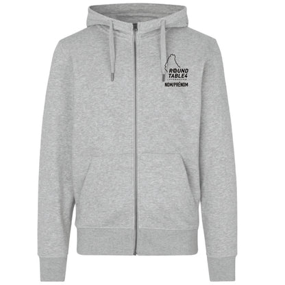 Hoodie zippé (Jacket gris chiné) - Hommes - RT (Brod-ID0638)