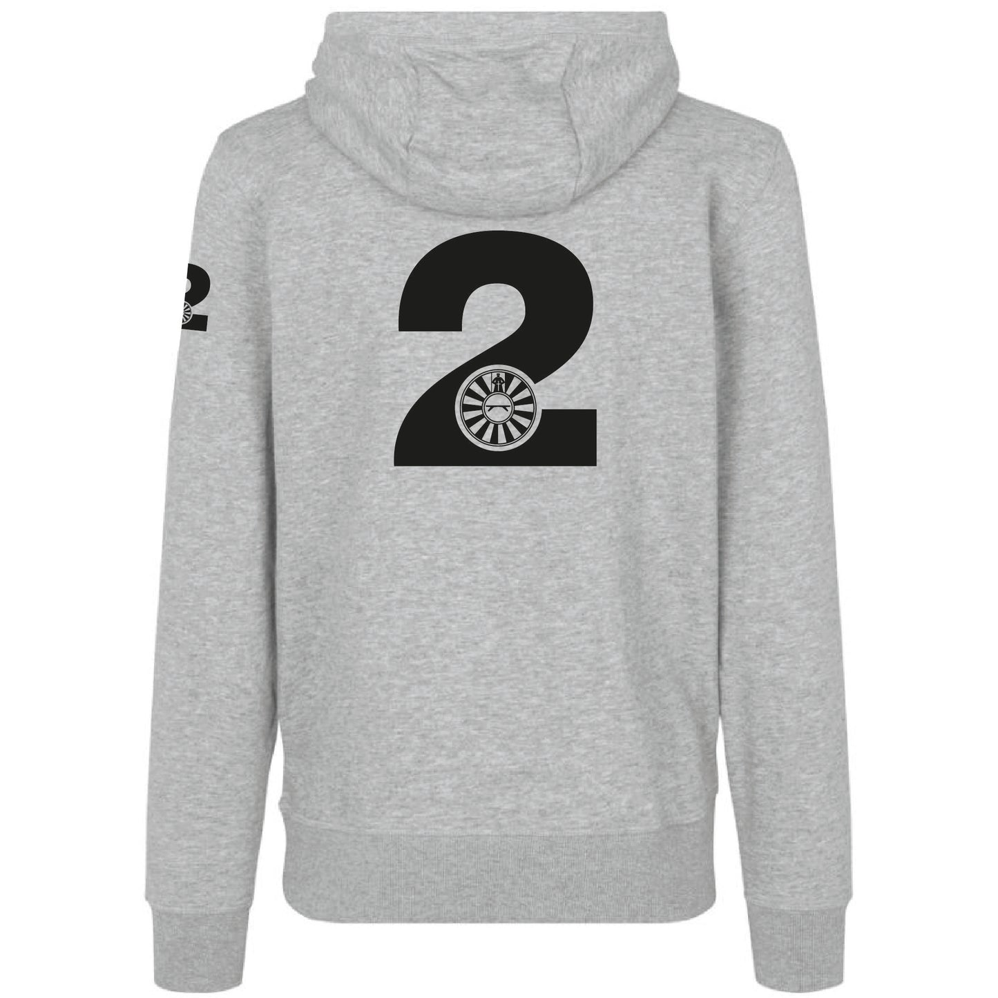 Hoodie zippé (Jacket gris chiné) - Hommes - RT (Brod-ID0638)