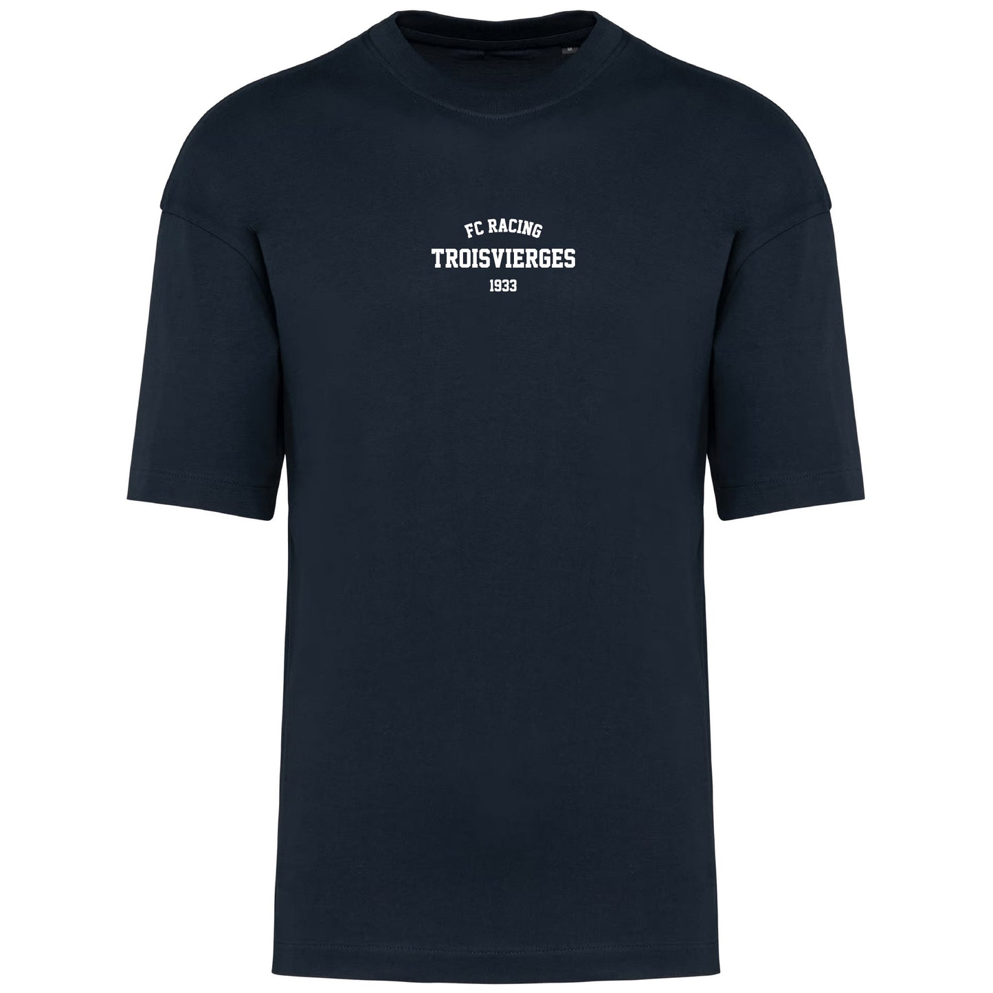 T-Shirt Oversize - Unisex - FC Racing Troisvierges (Broderie K3008-navy)