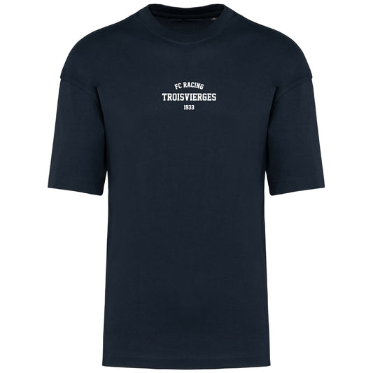 T-Shirt Oversize - Unisex - FC Racing Troisvierges (Broderie K3008-navy)