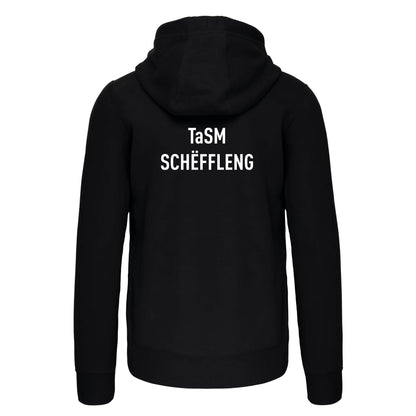 Sweat-shirt zippé capuche  -Unisexe- TaSM Schëffleng (K454-noir)