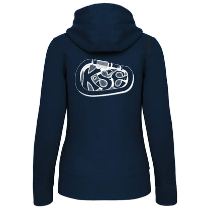 Sweat-shirt zippé capuche -Femmes- KSE (K464)