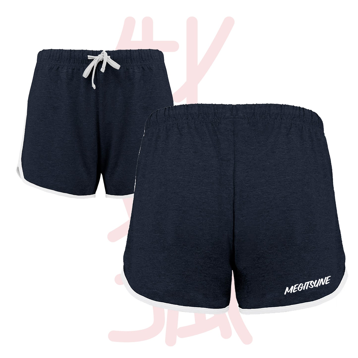 Short de sport -Femmes- Megitsune (PA1021-navy/white)