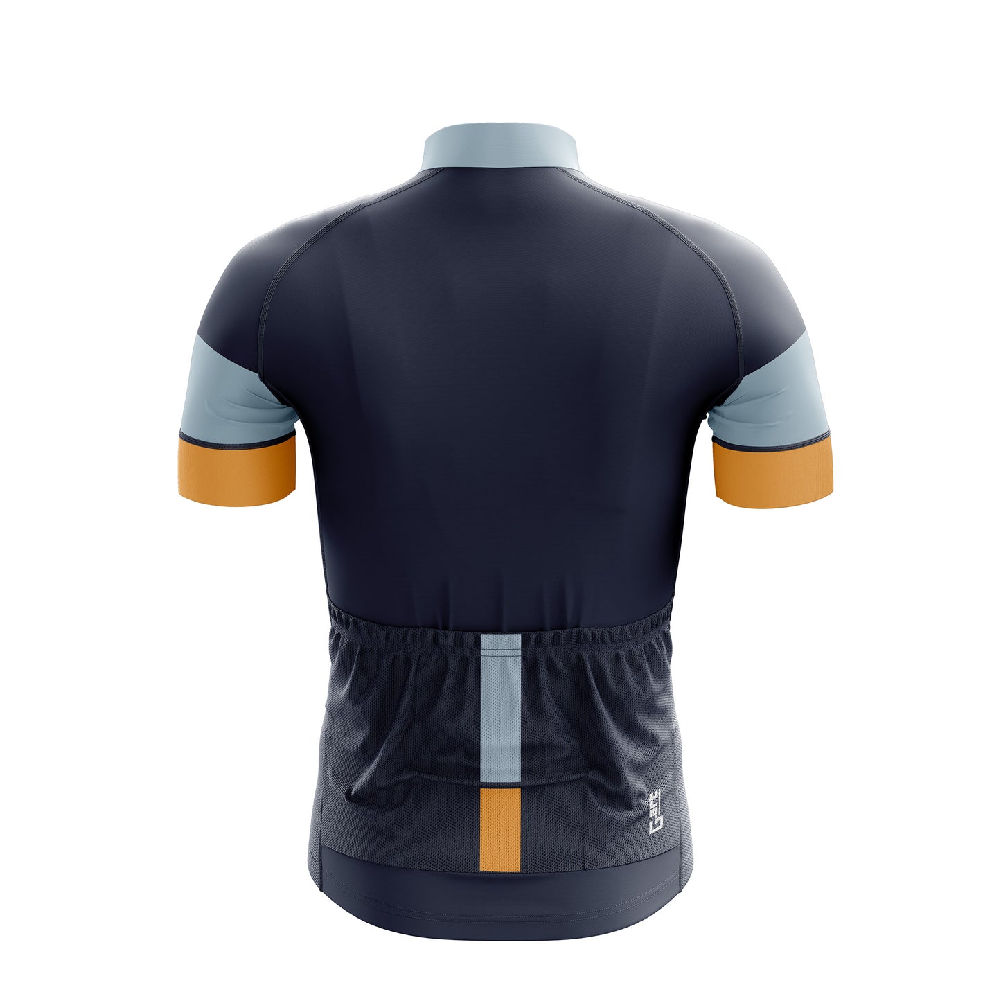 Navy - Orange Semi Pro / Short-sleeved cycling jersey